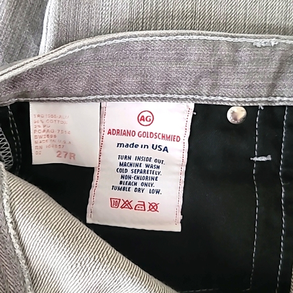Adriano Goldschmied "The Casablanca" Grey Womens Jeans Size 27 nicely Distressed - Picture 16 of 16